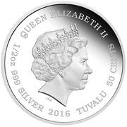 50 Cents - Elizabeth II Tiger obverse image