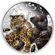 50 Cents - Elizabeth II Jaguar Cubs, Tuvalu, 2016 reverse image