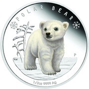 50 Cents - Elizabeth II Polar Bear reverse image