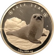 50 Cents - Elizabeth II Harp Seal, Tuvalu, 2017 reverse image