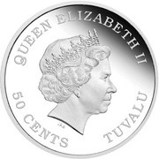 50 Cents - Elizabeth II Year of the Rooster obverse image