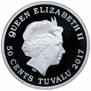 50 Cents - Elizabeth II Horses obverse image