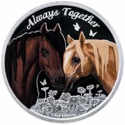 50 Cents - Elizabeth II Horses, Tuvalu, 2017 reverse image
