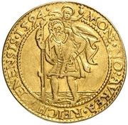 1 Ducat - Petr Vok of Rosenberg, Bohemia, 1594 reverse image