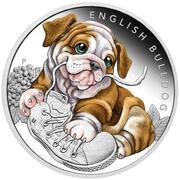 50 Cents - Elizabeth II English Bulldog, Tuvalu, 2018 reverse image