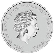 50 Cents - Elizabeth II Homer Simpson obverse image