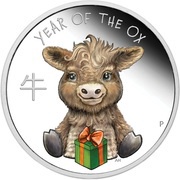 50 Cents - Elizabeth II Baby Ox reverse image