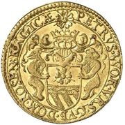 1 Ducat - Petr Vok of Rosenberg, Bohemia, 1594 obverse image
