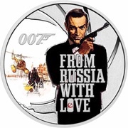 50 Cents - Elizabeth II From Russia with Love, Tuvalu, 2021 reverse image