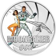 50 Cents - Elizabeth II Moonraker reverse image