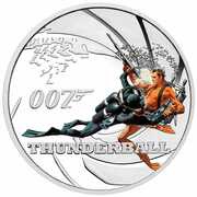 50 Cents - Elizabeth II Thunderball, Tuvalu, 2021 reverse image