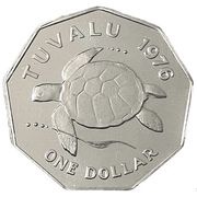 1 Dollar - Elizabeth II 2nd portrait reverse image