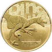 1 Dollar - Elizabeth II Dromaeosaurus reverse image