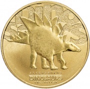 1 Dollar - Elizabeth II Stegosaurus reverse image