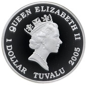 1 Dollar - Elizabeth II Fokker; coloured obverse image