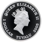 1 Dollar - Elizabeth II Spitfire; coloured obverse image