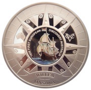 1 Dollar - Elizabeth II Willem Janszoon, Tuvalu, 2006 reverse image