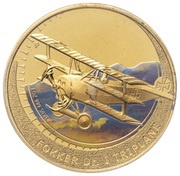1 Dollar - Elizabeth II Fokker, Tuvalu, 2006 reverse image