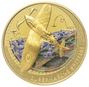 1 Dollar - Elizabeth II Spitfire, Tuvalu, 2006 reverse image