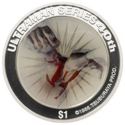 1 Dollar - Elizabeth II Falcon Punch, Tuvalu, 2006 reverse image