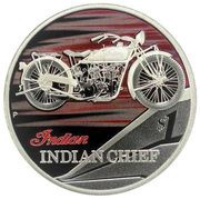 1 Dollar - Elizabeth II Indian Chief, Tuvalu, 2008 reverse image