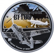1 Dollar - Elizabeth II Messerschmitt Bf 109, Tuvalu, 2008 reverse image