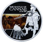 1 Dollar - Elizabeth II Battle of Cannae, Tuvalu, 2009 reverse image