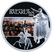 1 Dollar - Elizabeth II Battle of Balaklava, Tuvalu, 2009 reverse image