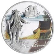 1 Dollar - Elizabeth II Blackbeard, Tuvalu, 2009 reverse image