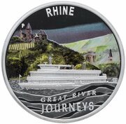 1 Dollar - Elizabeth II Rhine, Tuvalu, 2010 reverse image