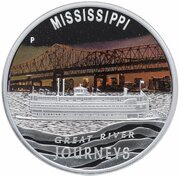 1 Dollar - Elizabeth II Mississippi, Tuvalu, 2010 reverse image