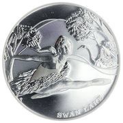 1 Dollar - Elizabeth II Swan Lake, Tuvalu, 2010 reverse image