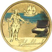 1 Dollar - Elizabeth II Blackbeard reverse image
