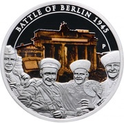 1 Dollar - Elizabeth II Battle of Berlin, Tuvalu, 2010 reverse image