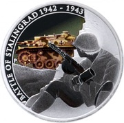 1 Dollar - Elizabeth II Battle of Stalingrad, Tuvalu, 2010 reverse image