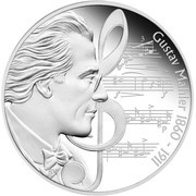 1 Dollar - Elizabeth II Gustav Mahler, Tuvalu, 2010 reverse image