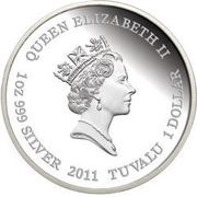 1 Dollar - Elizabeth II Tasmanian Tiger obverse image