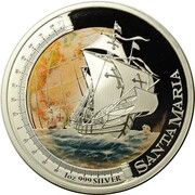 1 Dollar - Elizabeth II Santa Maria, Tuvalu, 2011 reverse image