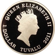 1 Dollar - Elizabeth II Golden Hind; Silver Bullion obverse image