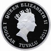 1 Dollar - Elizabeth II Australian Saltwater Crocodile obverse image