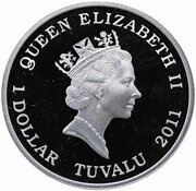 1 Dollar - Elizabeth II Great White Shark obverse image