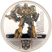 1 Dollar - Elizabeth II Bumblebee, Tuvalu, 2011 reverse image
