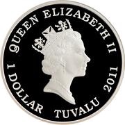 1 Dollar - Elizabeth II Beagle; Russian version obverse image