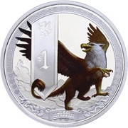 1 Dollar - Elizabeth II Griffin, Tuvalu, 2013 reverse image