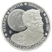 1 Dollar - Elizabeth II Augustus Saint-Gaudens, Tuvalu, 2014 reverse image