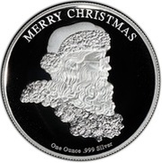1 Dollar - Elizabeth II Merry Christmas, Tuvalu, 2014 reverse image