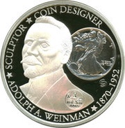 1 Dollar - Elizabeth II Adolph A. Weinman, Tuvalu, 2015 reverse image