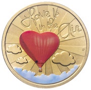 1 Dollar - Elizabeth II Love is in the Air, Tuvalu, 2015 reverse image