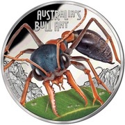 1 Dollar - Elizabeth II Australia's Bull Ant, Tuvalu, 2015 reverse image
