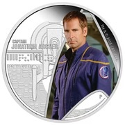 1 Dollar - Elizabeth II Captain Jonathan Archer, Tuvalu, 2015 reverse image